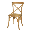 Bistrostuhl aus rattan und massiver Eiche